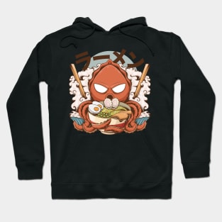 Awesome Kawaii Octopus Squid Ramen Japanese Style Ramen Lovers Hoodie